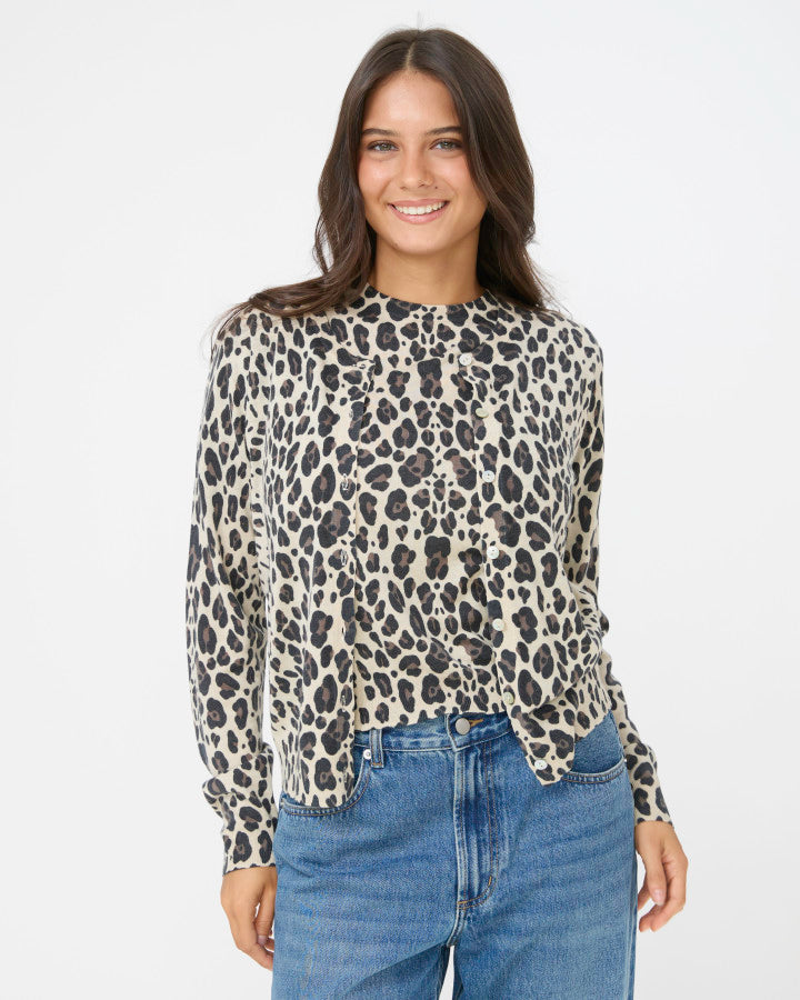 JACKIE KNIT CARDIGAN | LEOPARD