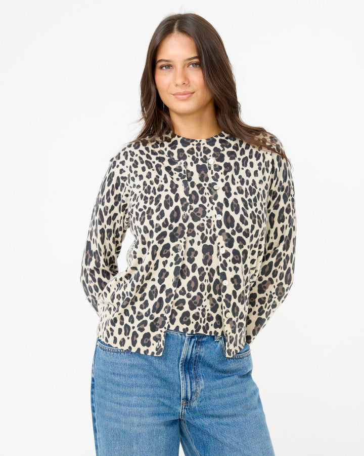 JACKIE KNIT CARDIGAN | LEOPARD