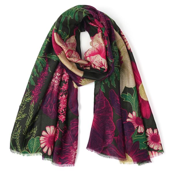 Jardine Scarf -  Magenta Bloom