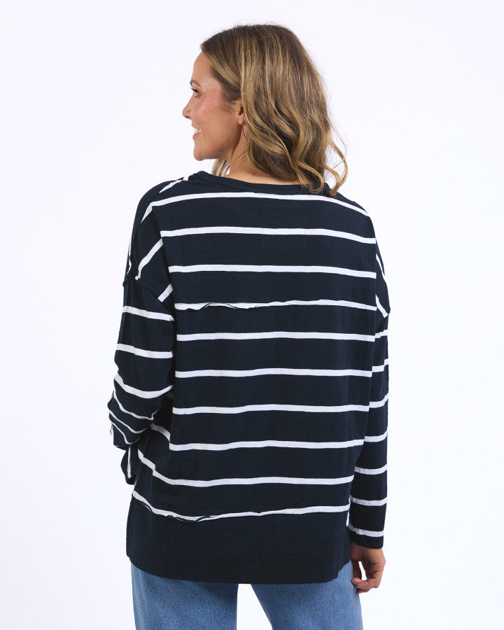 Jayne Throw On - Navy Stripe