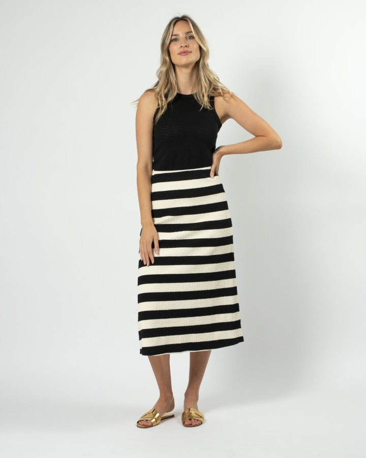 Jordie Skirt Oreo Stripe