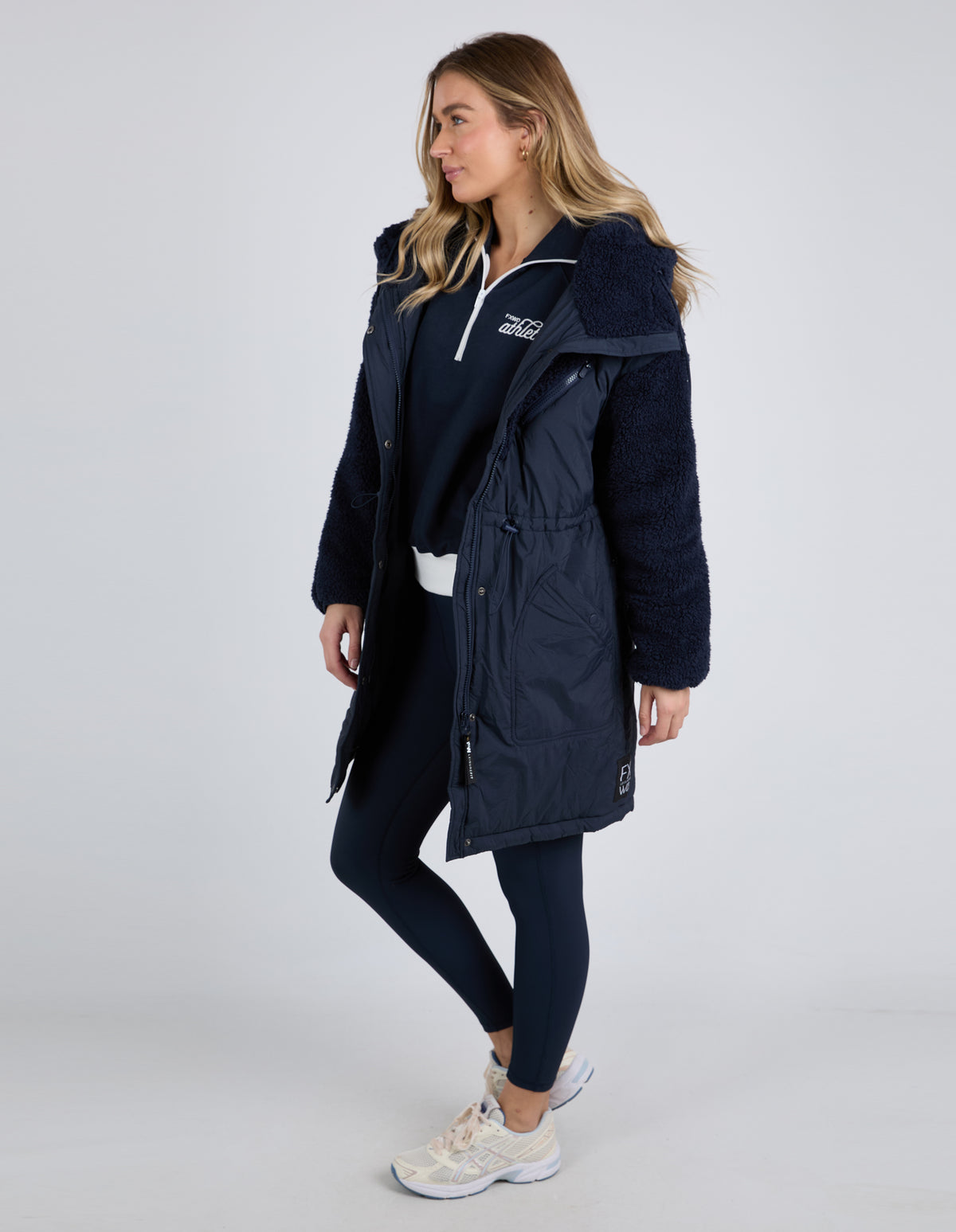 Longline Anorak - Navy