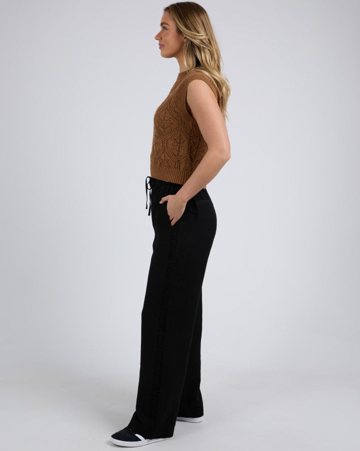 LUNA KNIT VEST - Toasted Coconut