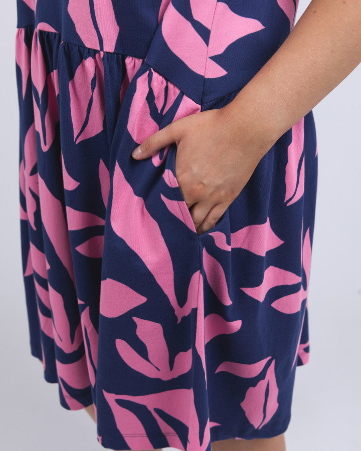 Mimosa Dress - Blue Depths Print