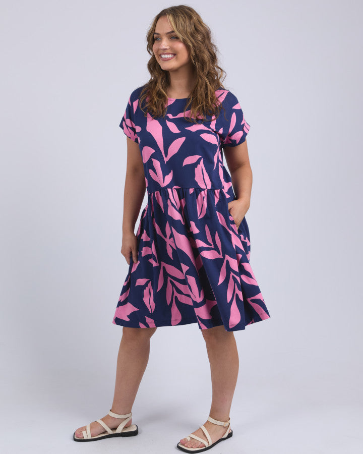 Mimosa Dress - Blue Depths Print