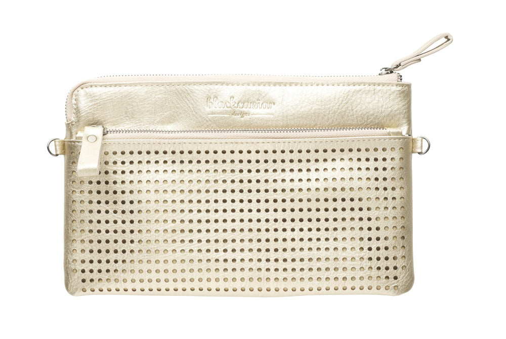 Nina Crossbody/Clutch Bag - Gold