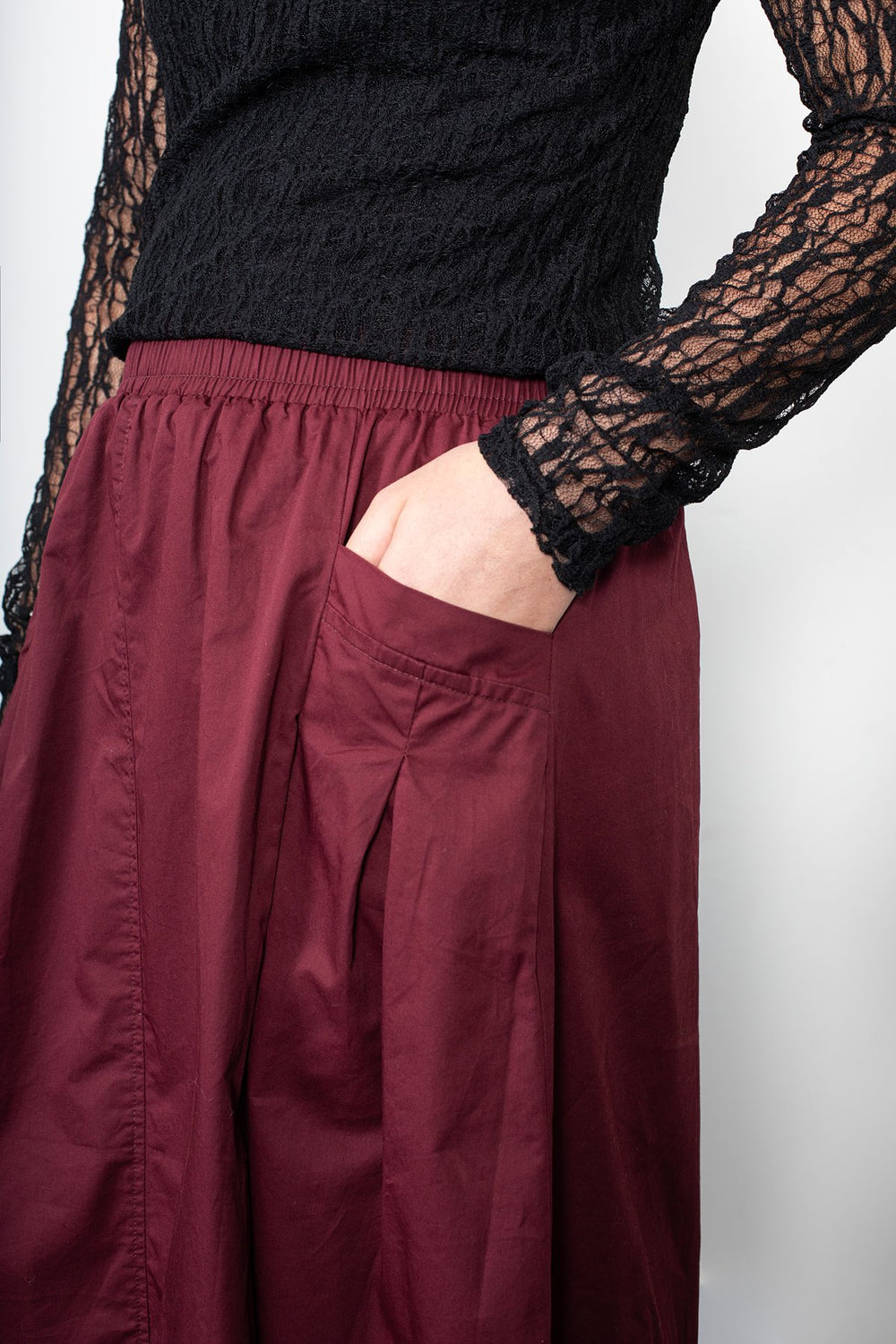 Cyrus Skirt - Deep Merlot
