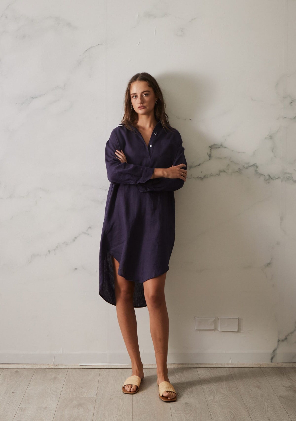 Clare Dress - Navy