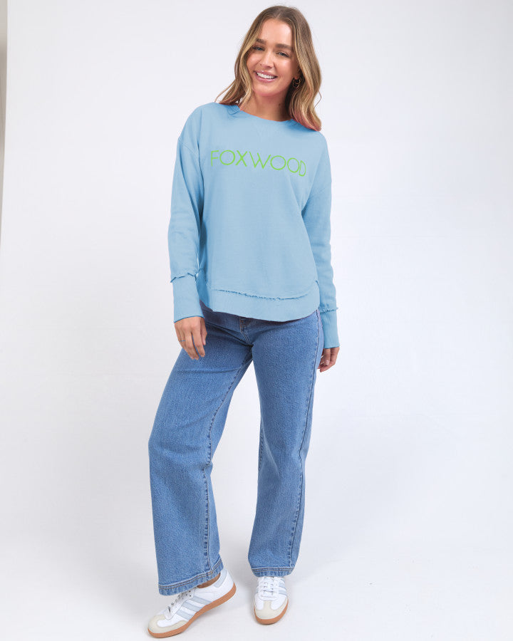 Simplified Metalic Crew - Light Blue  & Green