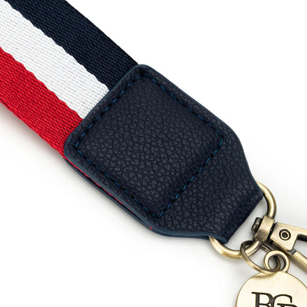 Bee Strap Wristlet - Red and Navy