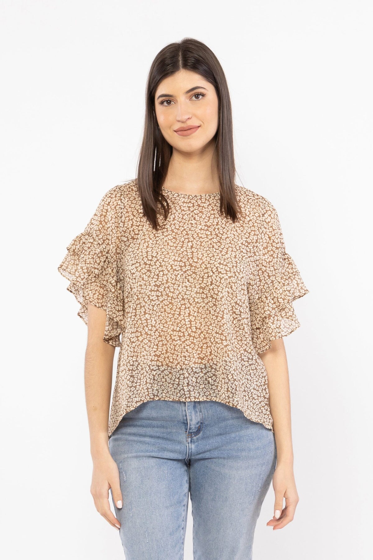 Day Dreamer Top - Brown Daisy