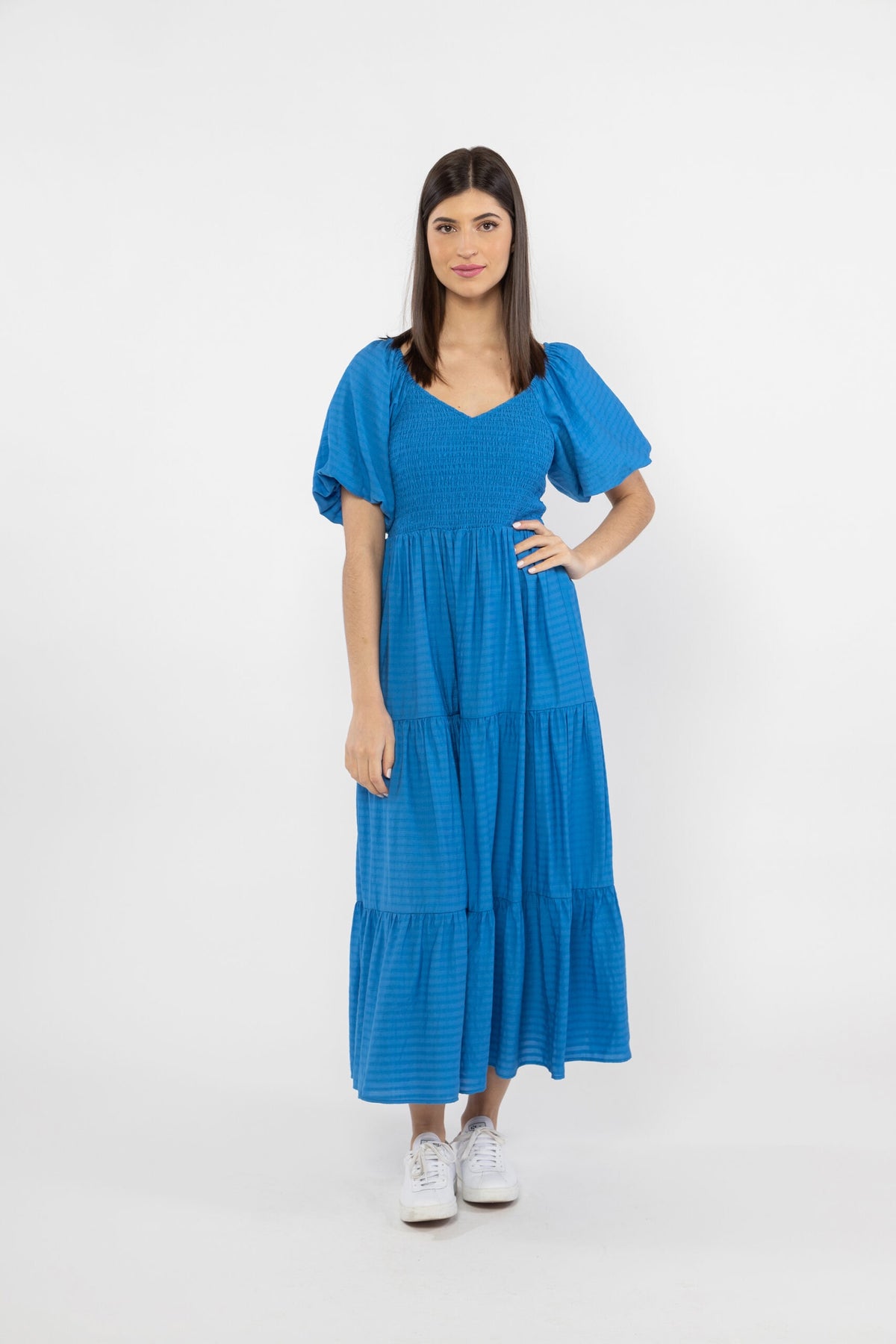 Nova Puff Sleeve Dress - Colbolt