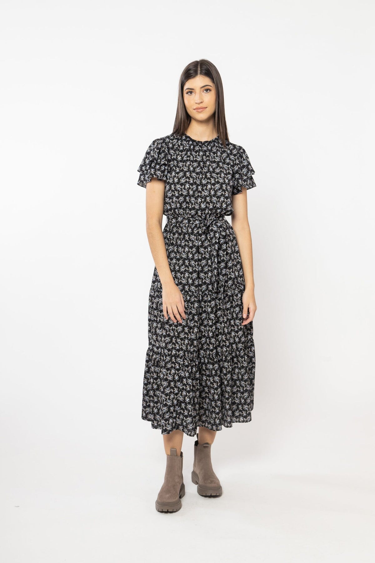 Cruise Maxi Dress - Cornflour Sprig