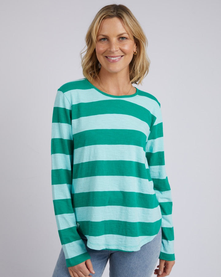 SPRITZ STRIPED TEE - Green