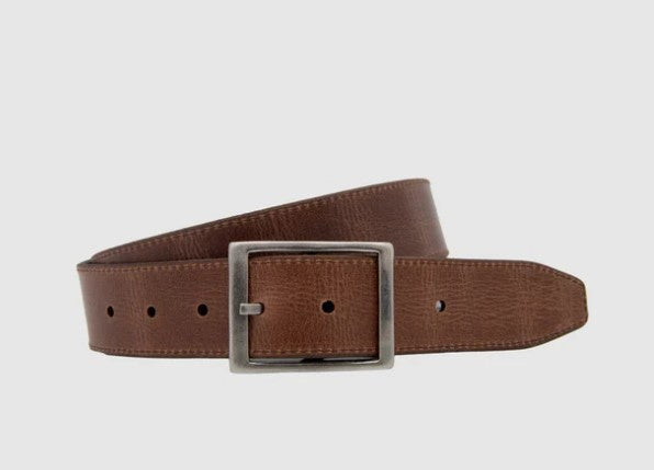 Two Faced Leather Belt - Black & Brown