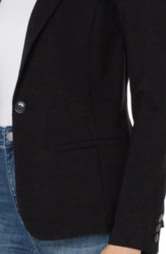 Liverpool Fitted Blazer - Black Velvet