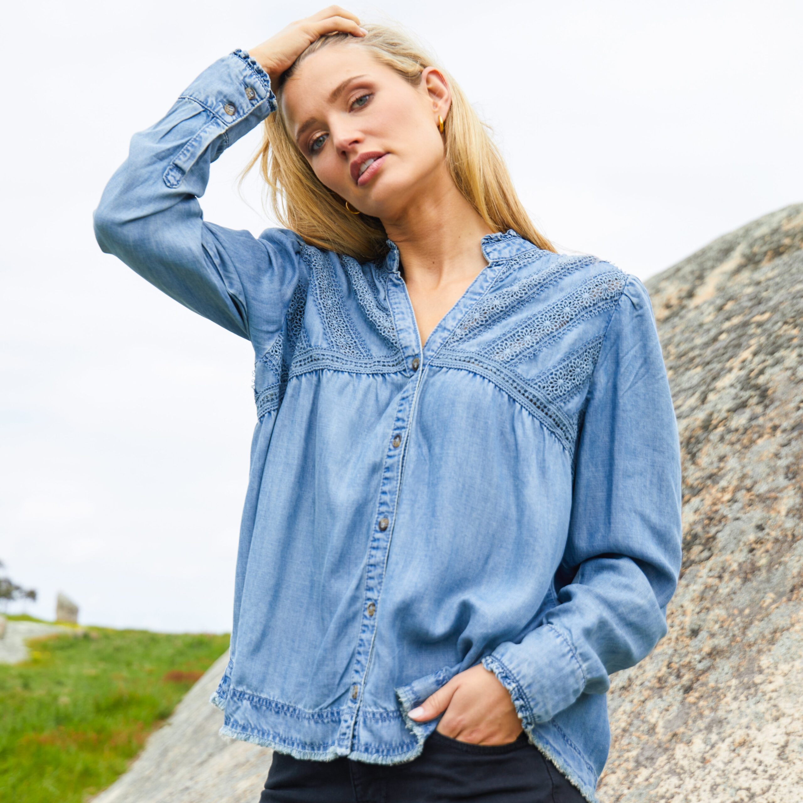 Denim shirt clearance nz