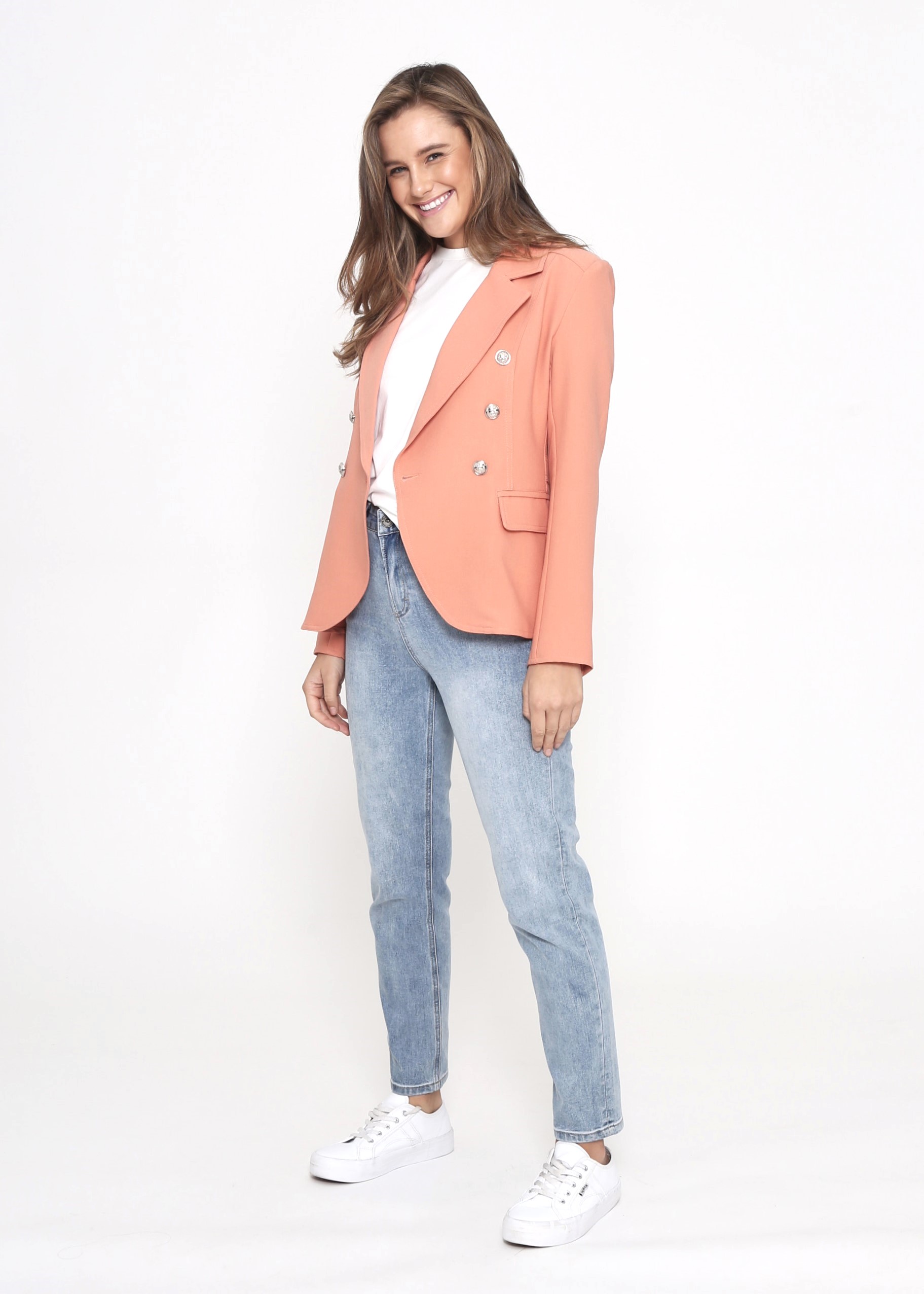 Hayden Blazer - Pink (soft pastle) - CUT Clothing NZ