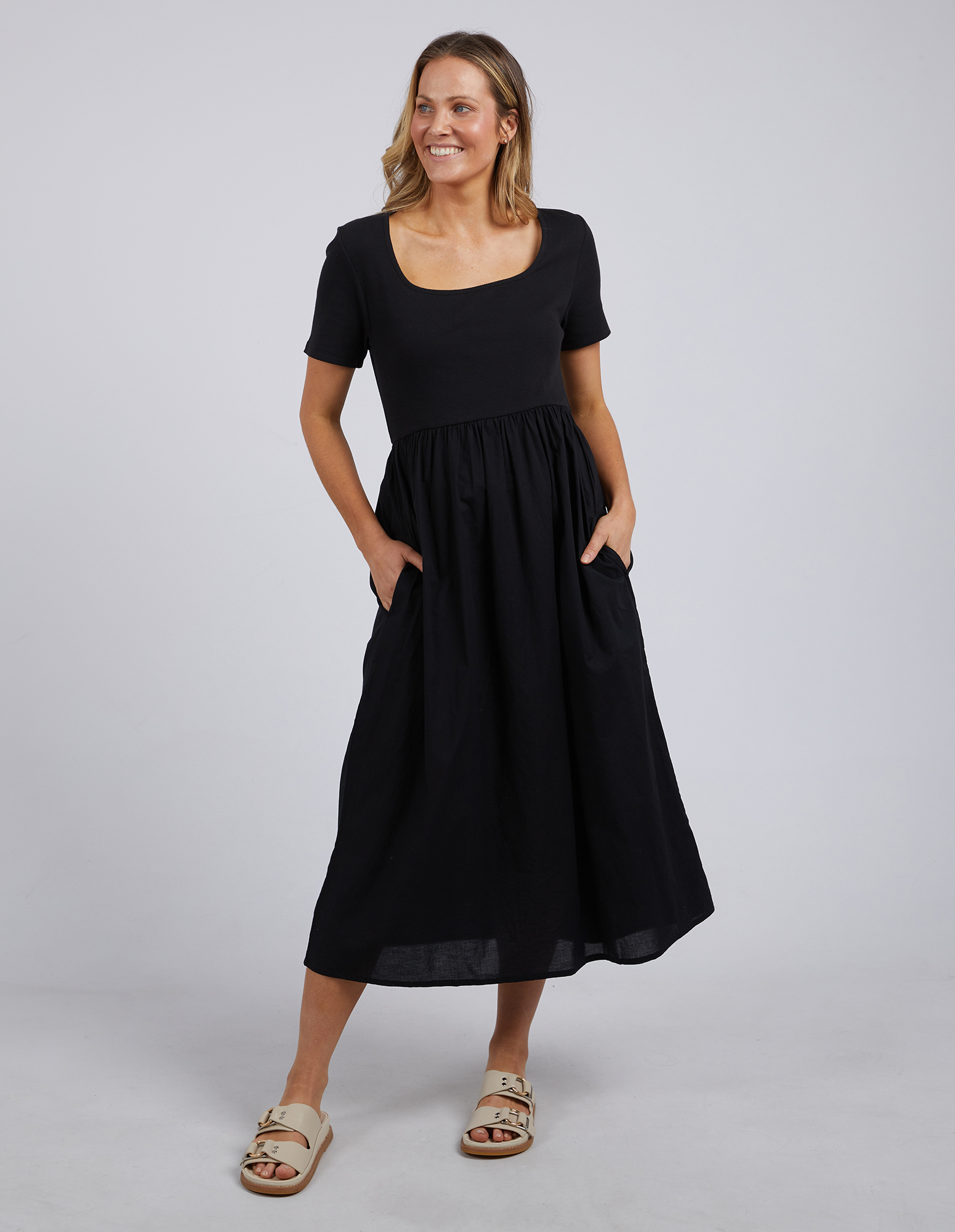 Ella Dress Black by FOXWOOD - CUT Clothing NZ