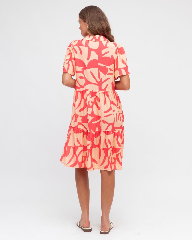 Noa Dress - Red and Orange - Image 3