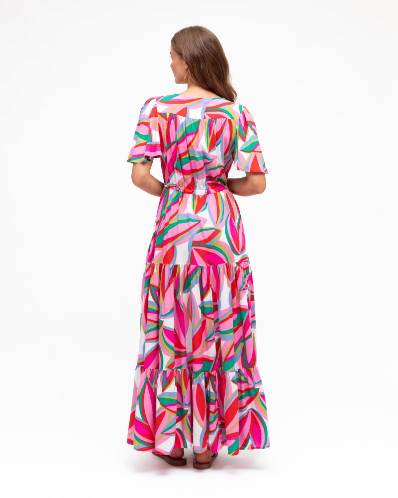 Zinnia Maxi Dress - White Multi - Image 3